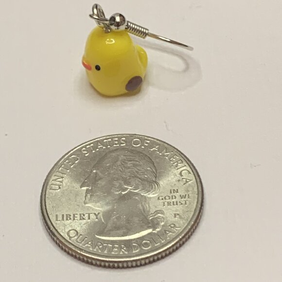 Chick Earring, Easter Earring, Easter Basket Gift, Chicken Earring, Bird Earring - Picture 4 of 6